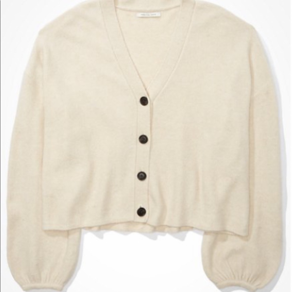 AE Cropped Balloonsleeve Cardigan